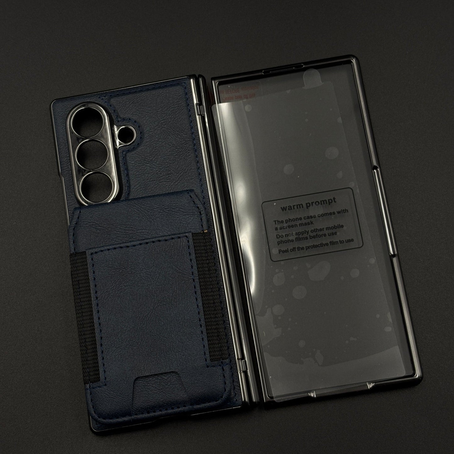 Detachable Cardholder Leather MagSafe Case with Front Screen Protector for Samsung Galaxy Z Fold 7