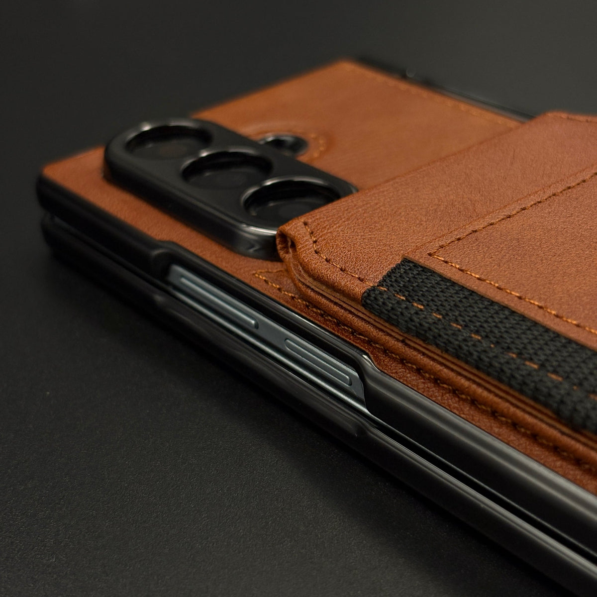 Detachable Cardholder Leather MagSafe Case with Front Screen Protector for Samsung Galaxy Z Fold 7