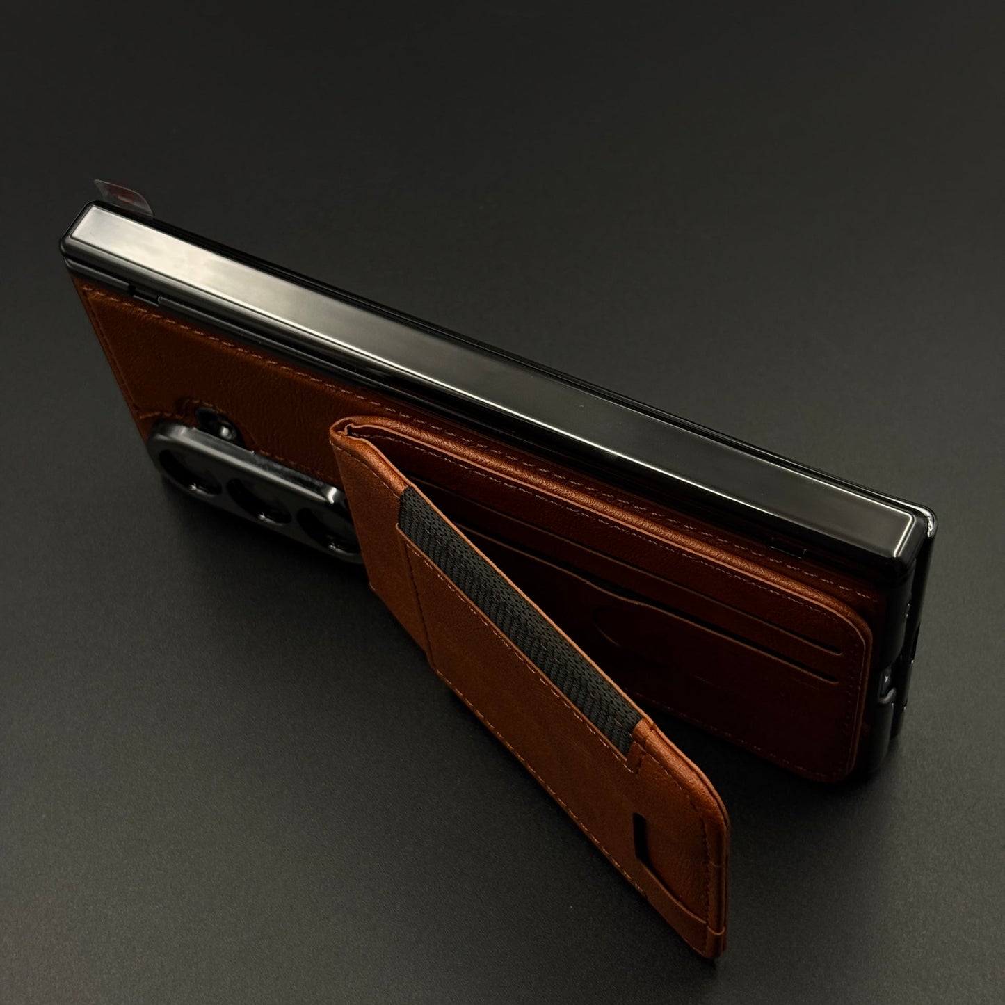 Detachable Cardholder Leather MagSafe Case with Front Screen Protector for Samsung Galaxy Z Fold 7