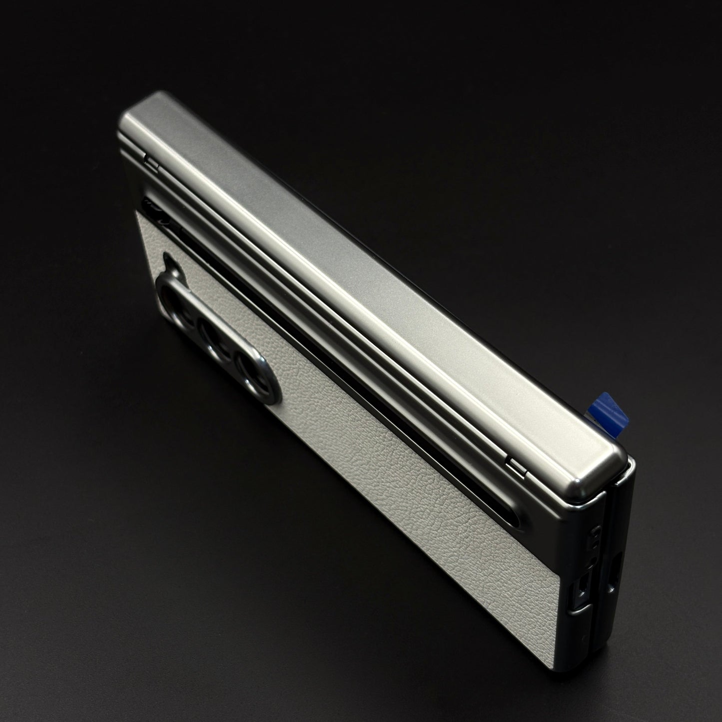 All-in-One Case | Leather Texture with Pen for Samsung Galaxy Z Fold 7 | Front Screen Protector & Side Hinge Protection
