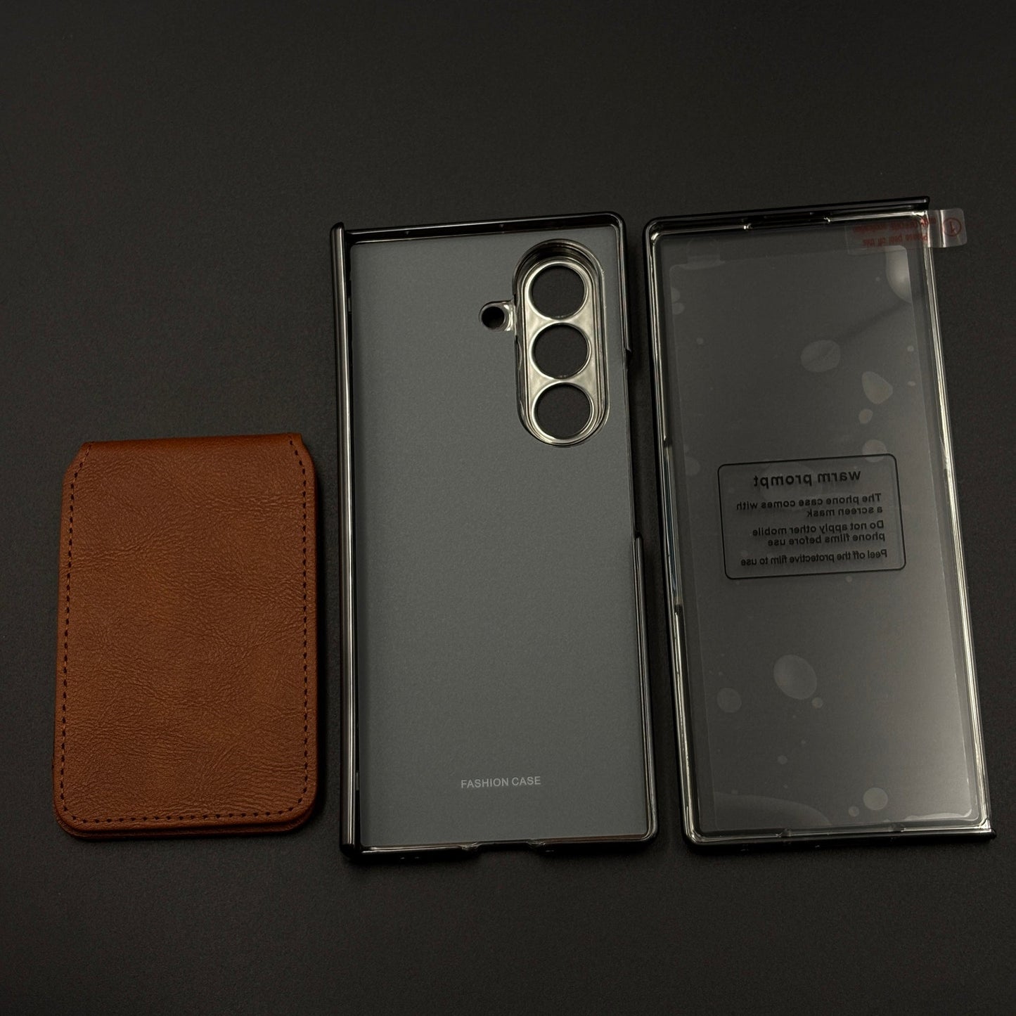 Detachable Cardholder Leather MagSafe Case with Front Screen Protector for Samsung Galaxy Z Fold 7
