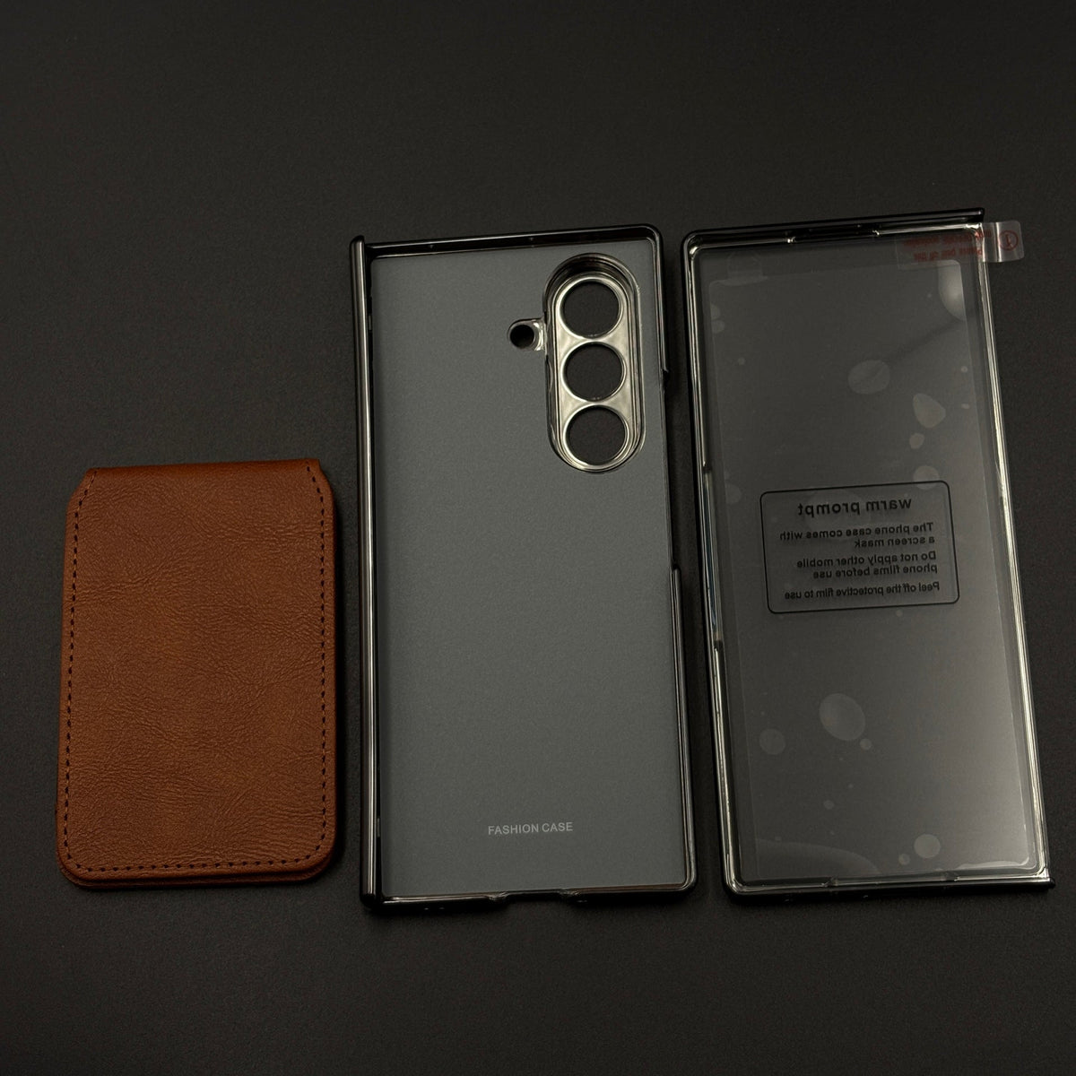 Detachable Cardholder Leather MagSafe Case with Front Screen Protector for Samsung Galaxy Z Fold 7