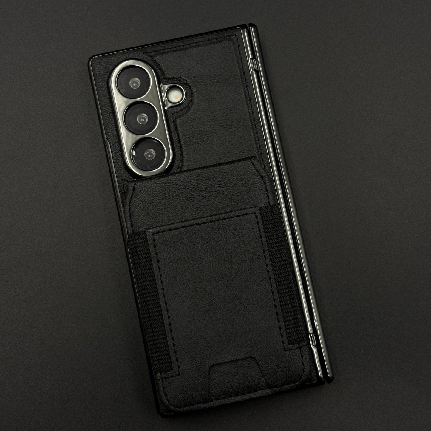 Detachable Cardholder Leather MagSafe Case with Front Screen Protector for Samsung Galaxy Z Fold 8 Ultra