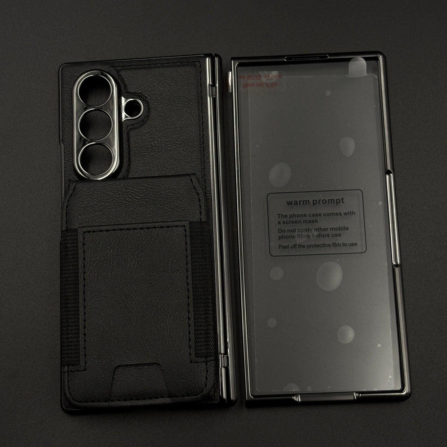 Detachable Cardholder Leather MagSafe Case with Front Screen Protector for Samsung Galaxy Z Fold 8 Ultra