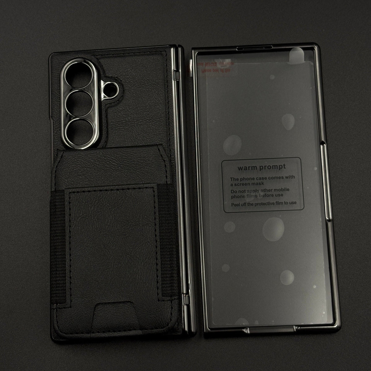 Detachable Cardholder Leather MagSafe Case with Front Screen Protector for Samsung Galaxy Z Fold 7