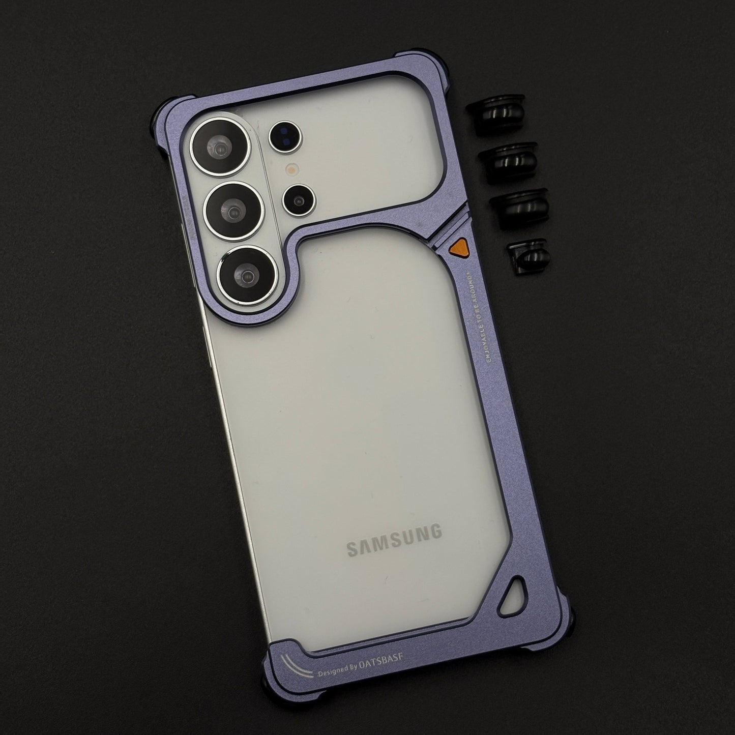 9 Shape Aluminum Metal Frameless Border Case for Samsung Galaxy S26 Ultra
