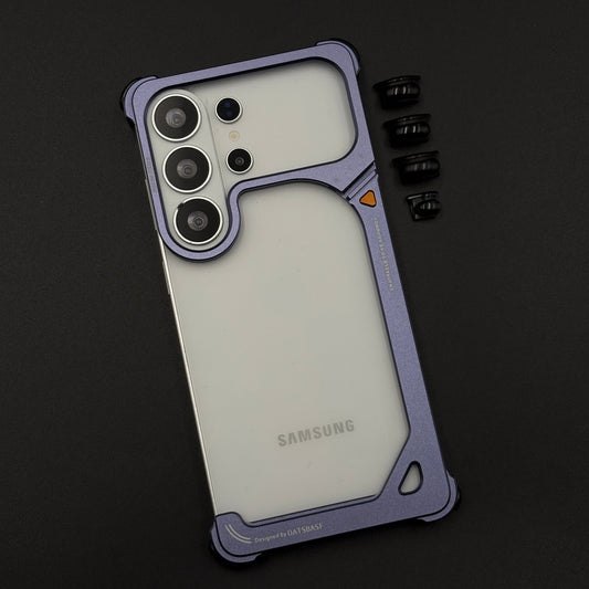 9 Shape Aluminum Metal Frameless Border Case for Samsung Galaxy S26 Ultra