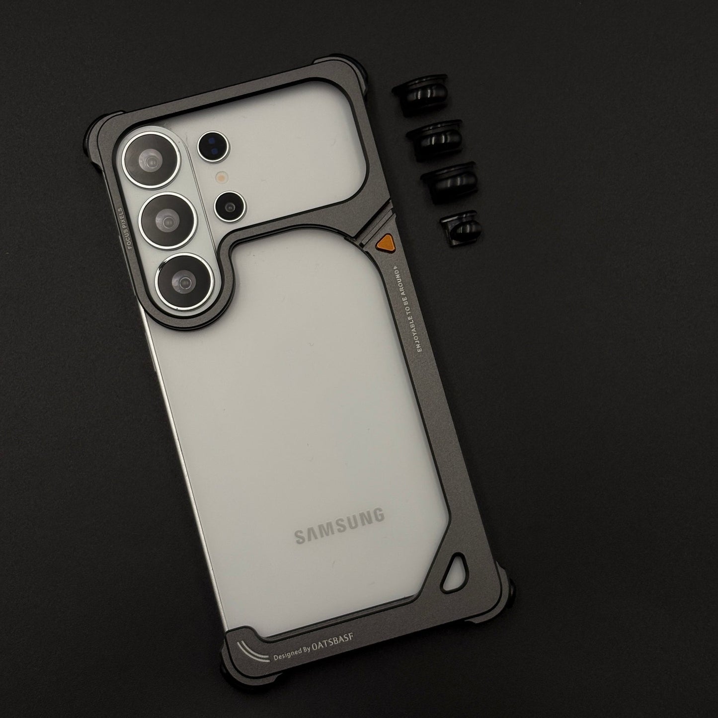 9 Shape Aluminum Metal Frameless Border Case for Samsung Galaxy S26 Ultra