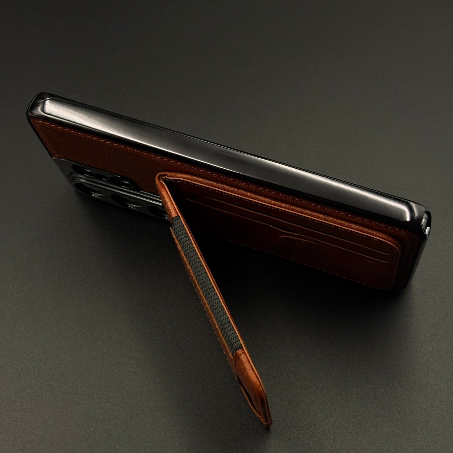 Detachable Cardholder Leather MagSafe Case with Front Screen Protector for Samsung Galaxy S26 Ultra