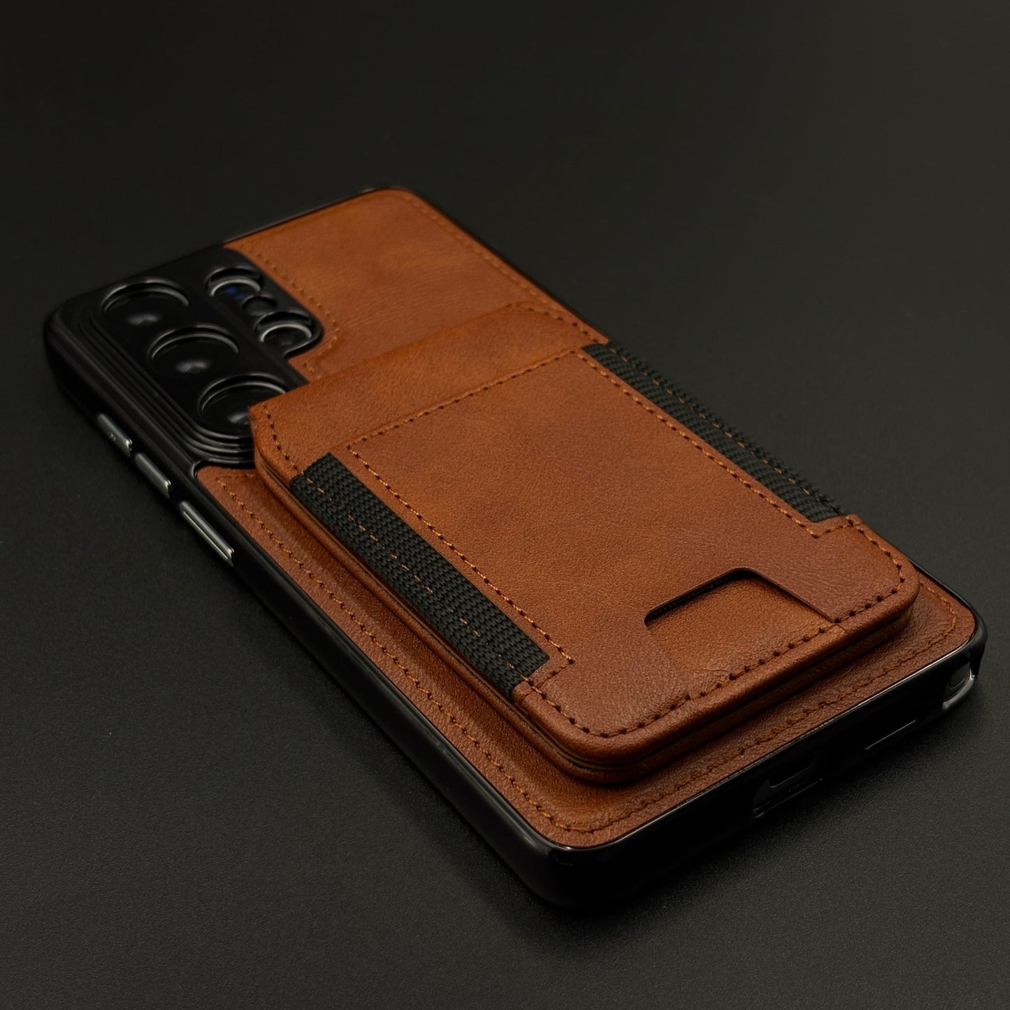 Detachable Cardholder Leather MagSafe Case with Front Screen Protector for Samsung Galaxy S26 Ultra