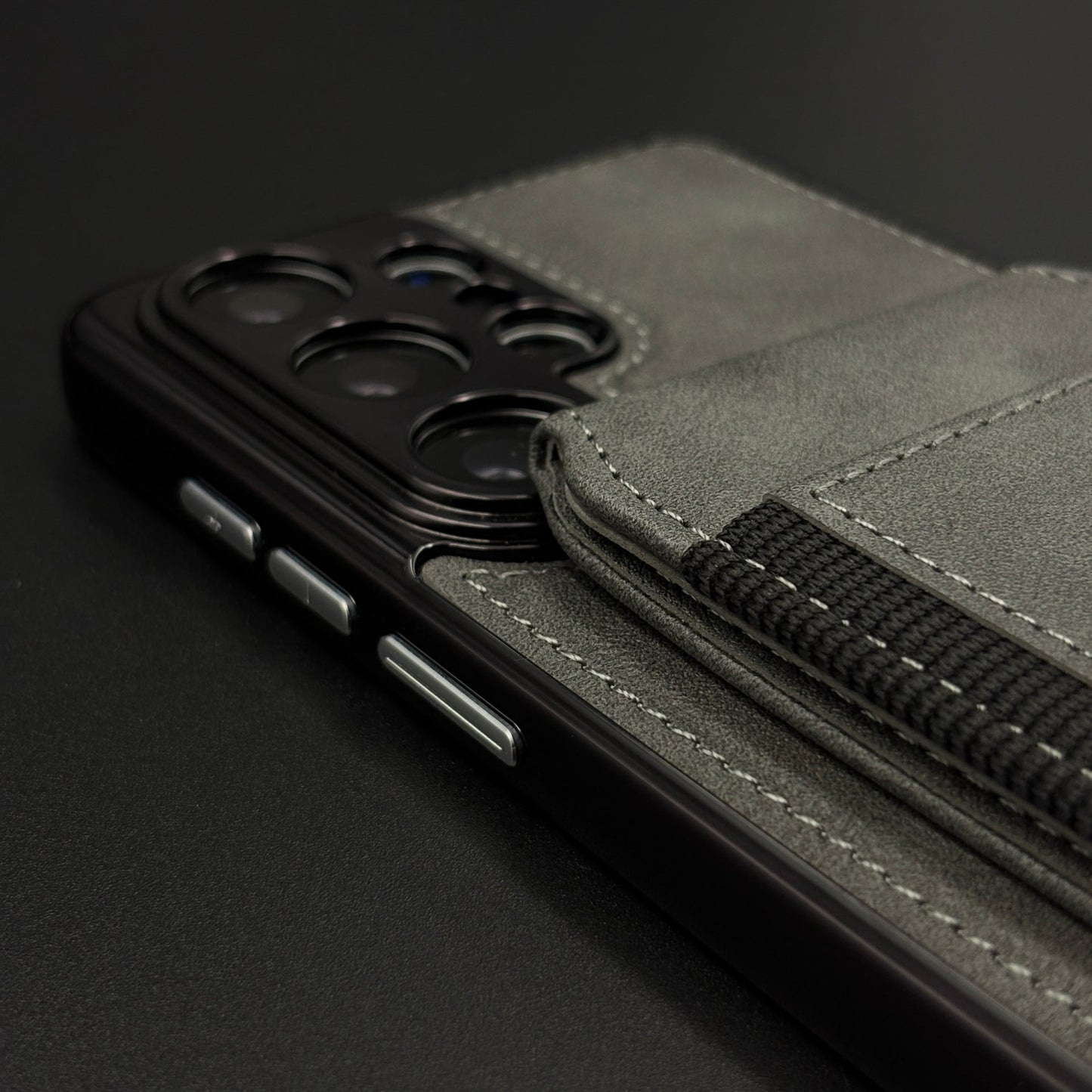 Detachable Cardholder Leather MagSafe Case with Front Screen Protector for Samsung Galaxy S26 Ultra