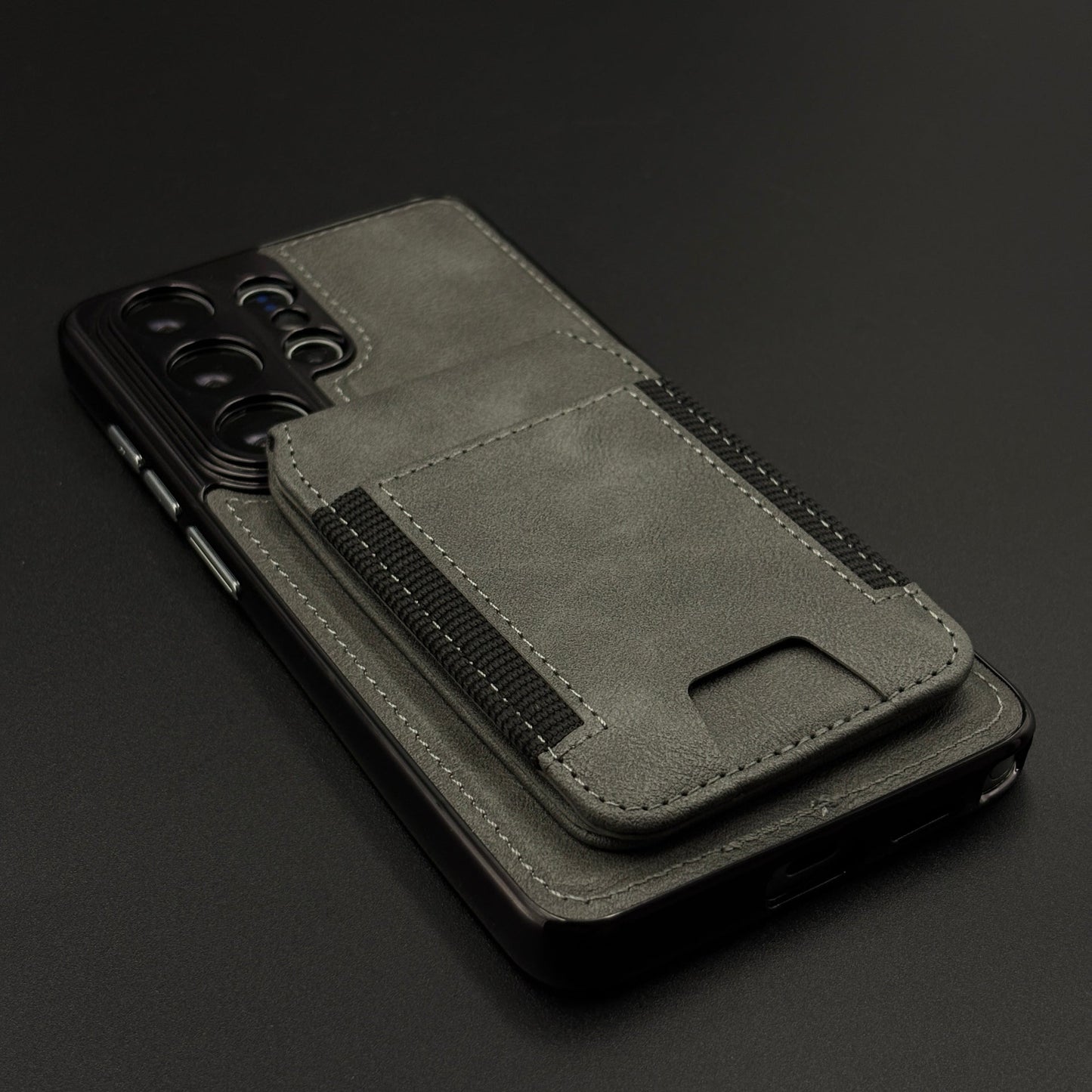 Detachable Cardholder Leather MagSafe Case with Front Screen Protector for Samsung Galaxy S26 Ultra