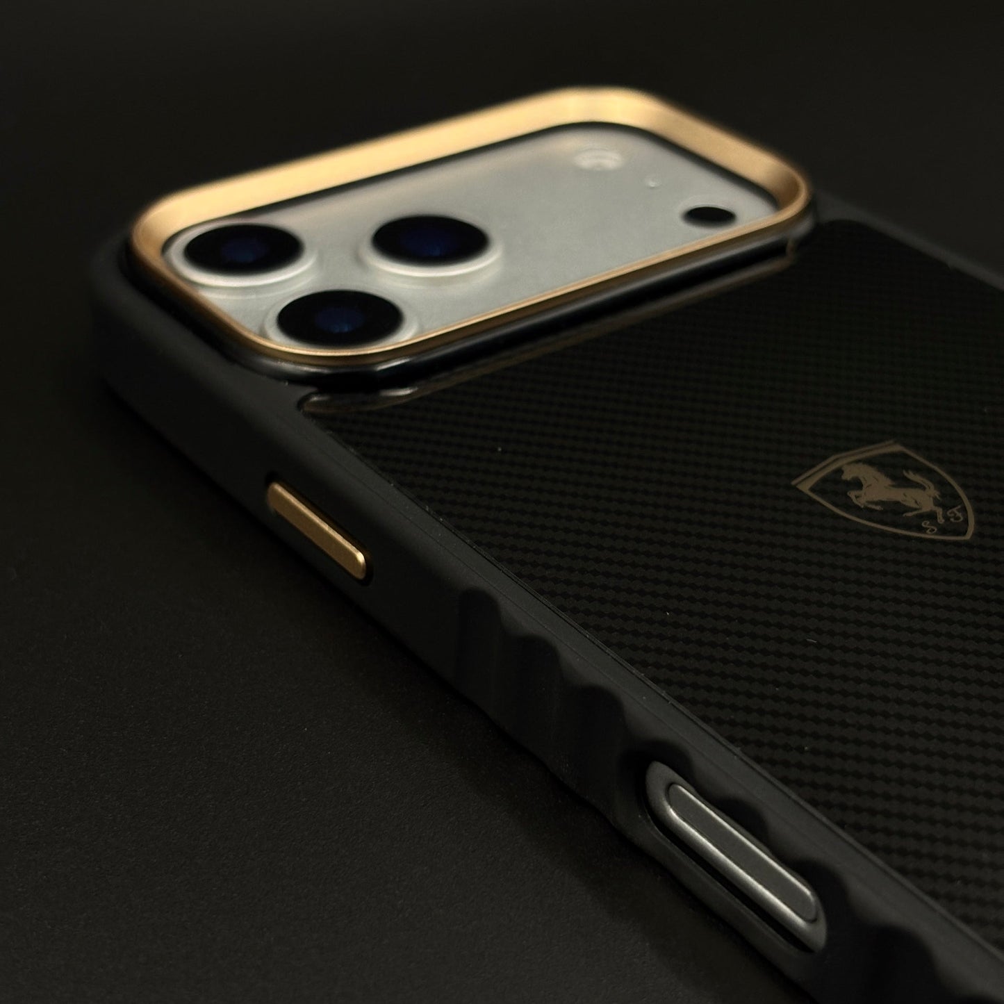 Carbon Fiber FR Horse Motorsport Case for iPhone 17 Series | Premium Racing Design
