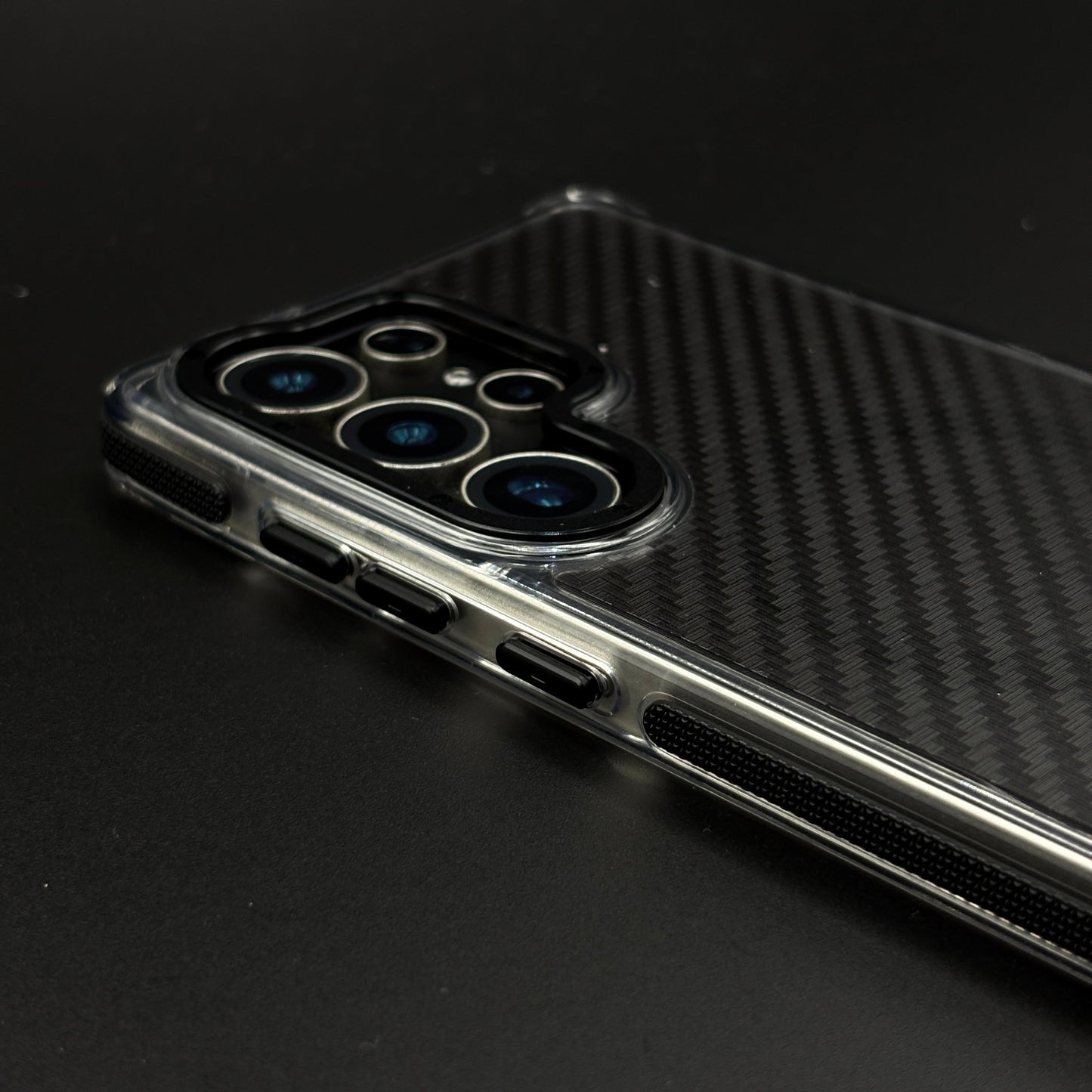 Carbon Fibre Matte MagSafe Case for Samsung Galaxy S24 Ultra | Smokey Finish Protection