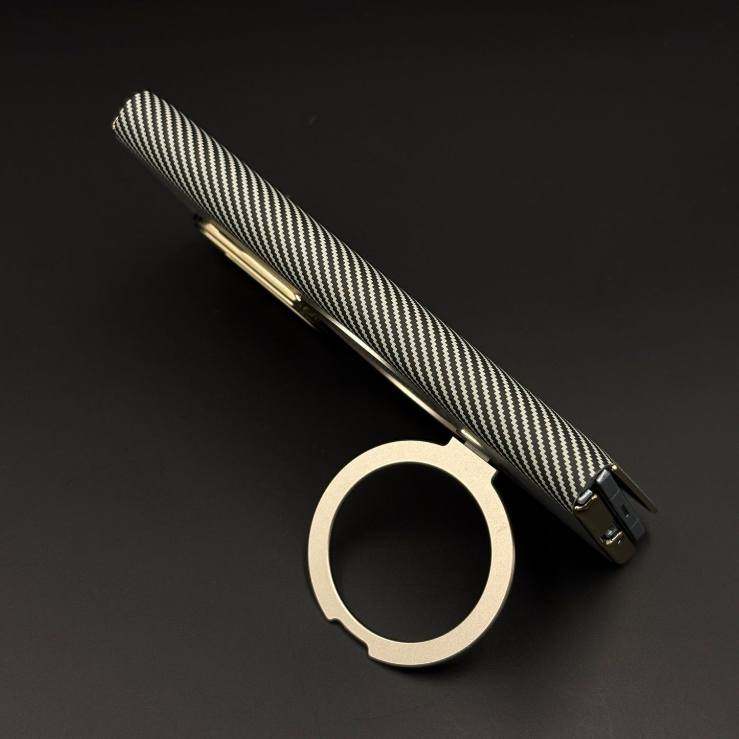 Carbon Fiber Rotating Stand MagSafe Flip Case for Samsung Galaxy Z Fold 6