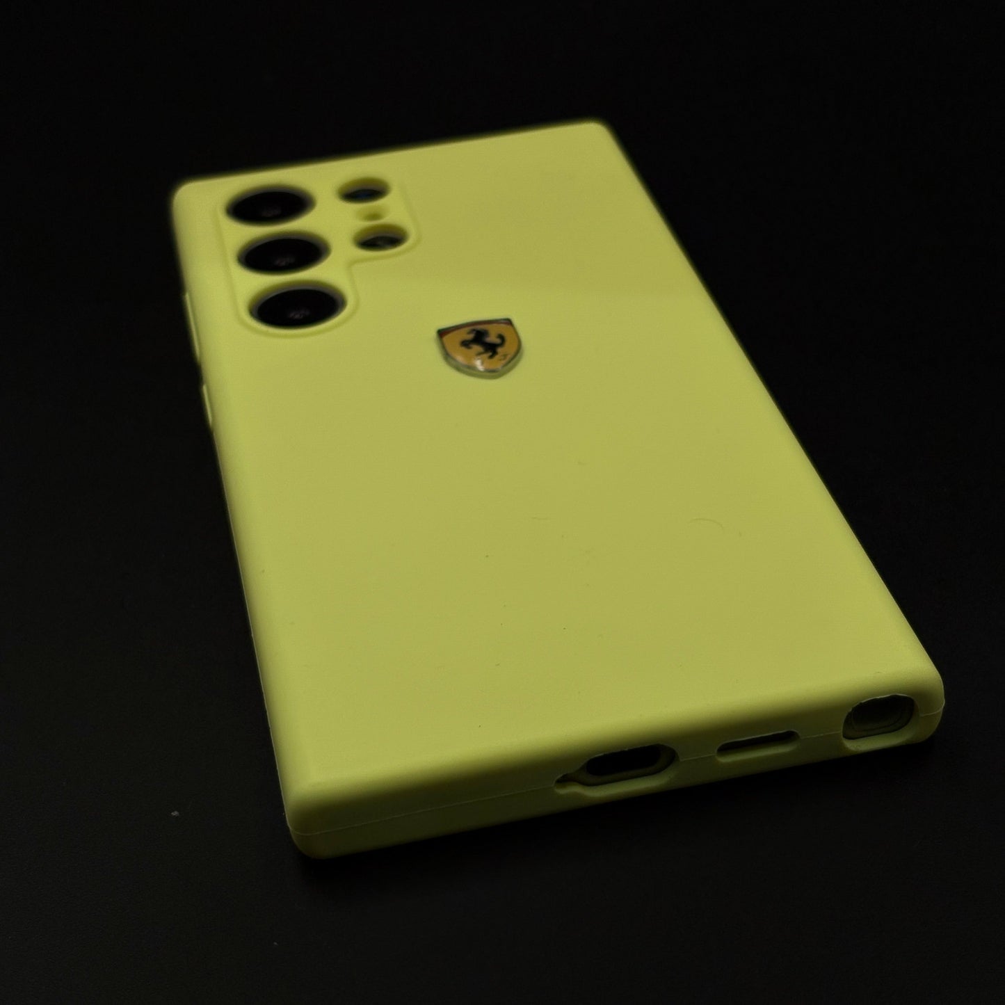 FR Edition Smooth Silk Feel Silicone Case for Samsung Galaxy S24 Ultra | Sporty Luxury Finish