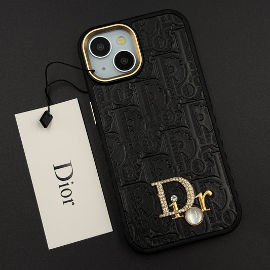 CD Embossed Jeweled Style Emblem Case for iPhone with Premium Textured Finish