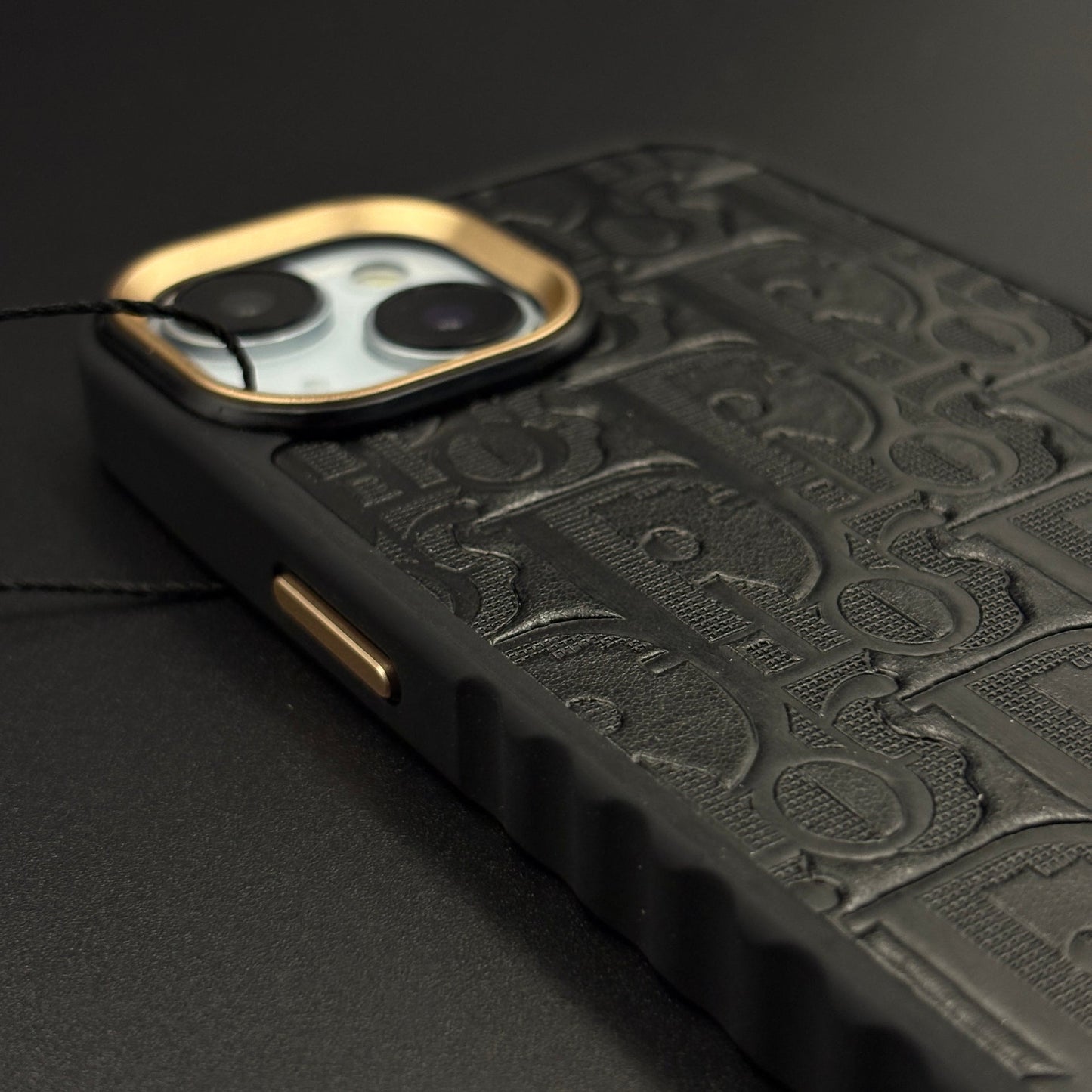CD Embossed Jeweled Style Emblem Case for iPhone with Premium Textured Finish