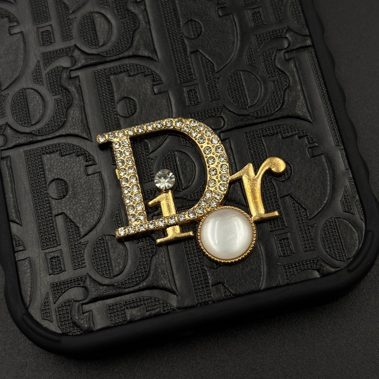 CD Embossed Jeweled Style Emblem Case for iPhone with Premium Textured Finish