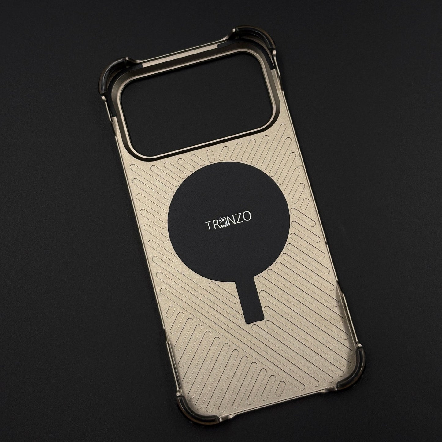 Aluminum Frame Hidden MagSafe Leather Stitch Case Cover for iPhone 17 Series