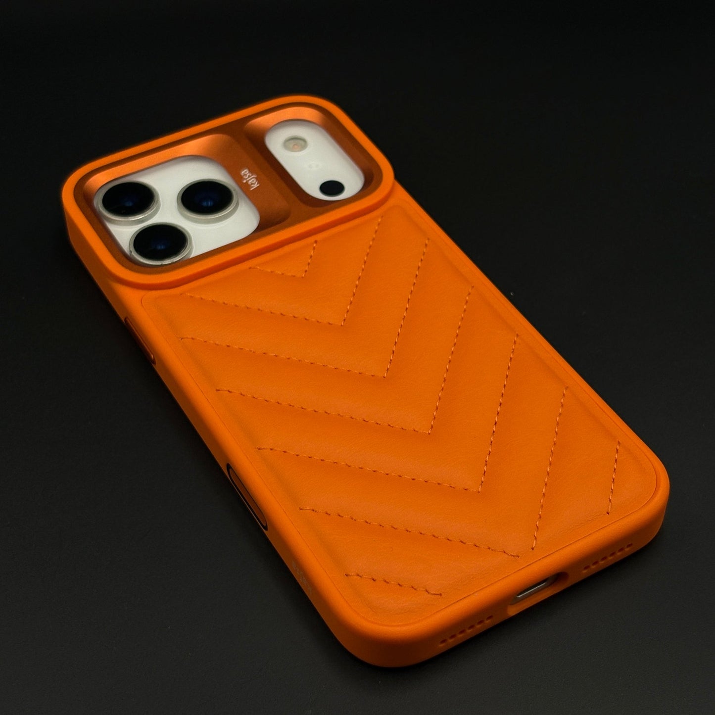 Puffer Quilted Mobile Case Cover with AI Button for iPhone 17 Series