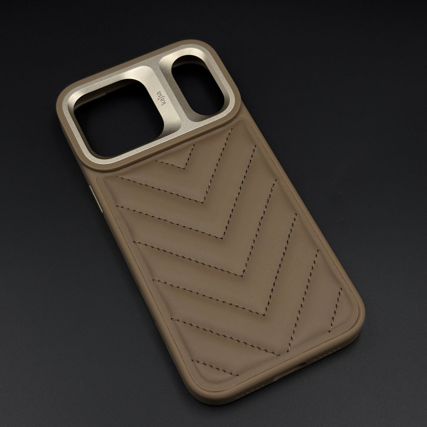 Puffer Quilted Mobile Case Cover with AI Button for iPhone 17 Series