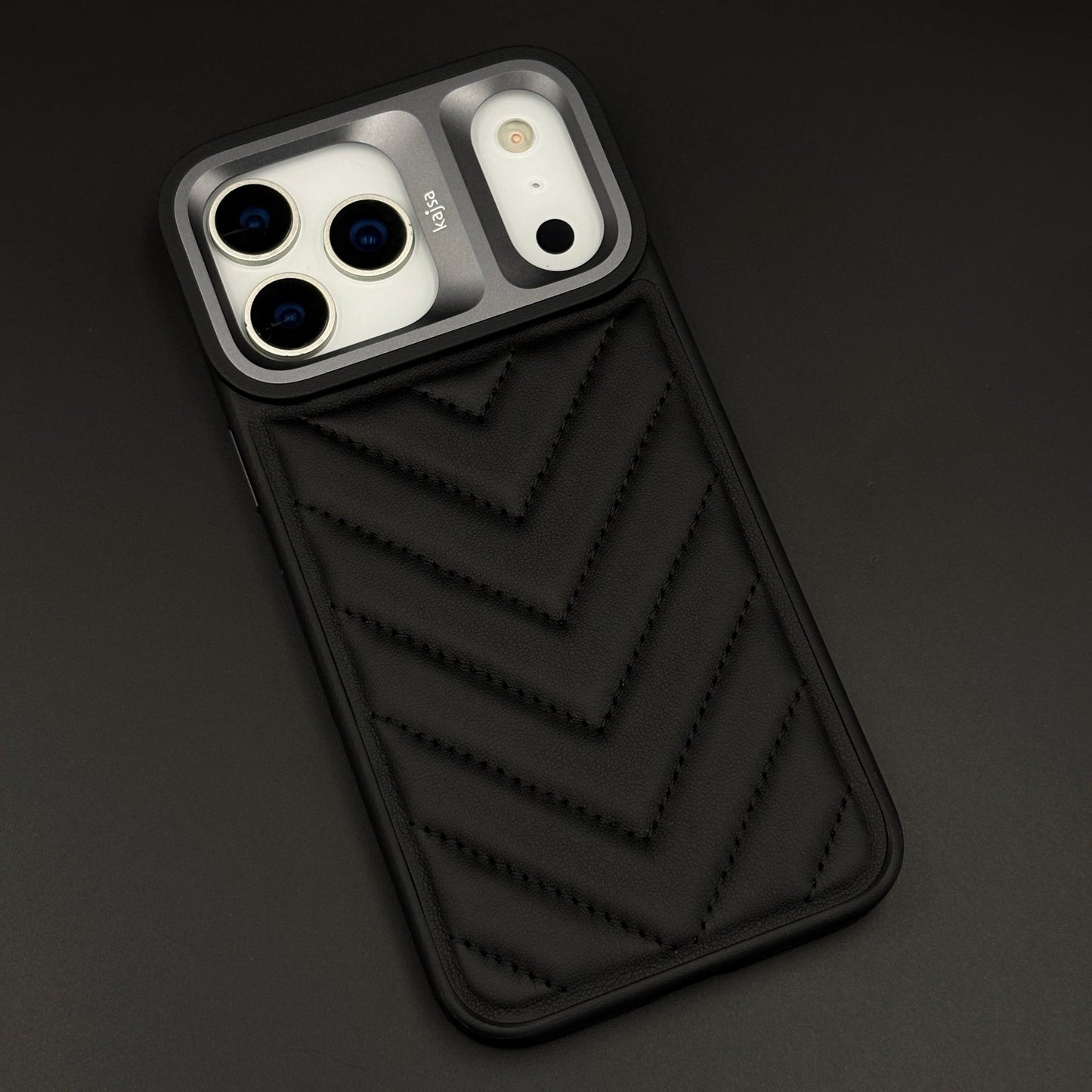 Puffer Quilted Mobile Case Cover with AI Button for iPhone 17 Series