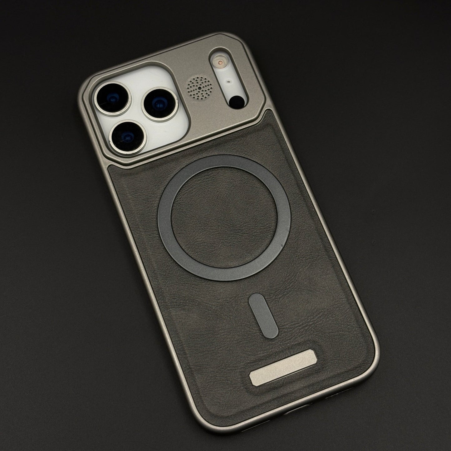Luxury Leather MagSafe Case for iPhone 17 Series | AeroFlex Hard Borderless Design