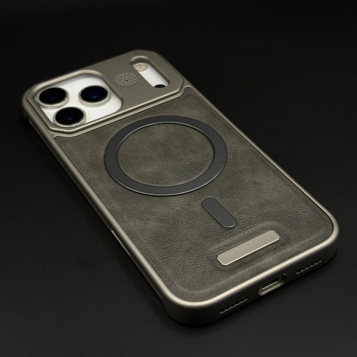 Luxury Leather MagSafe Case for iPhone 17 Series | AeroFlex Hard Borderless Design