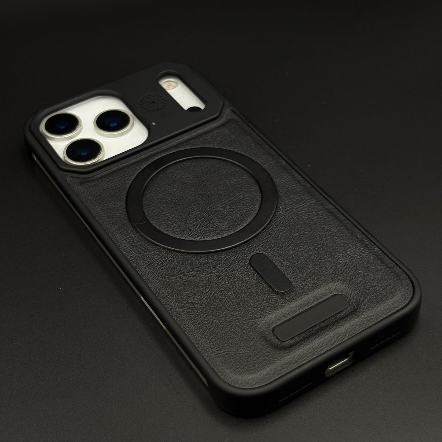 Luxury Leather MagSafe Case for iPhone 17 Series | AeroFlex Hard Borderless Design