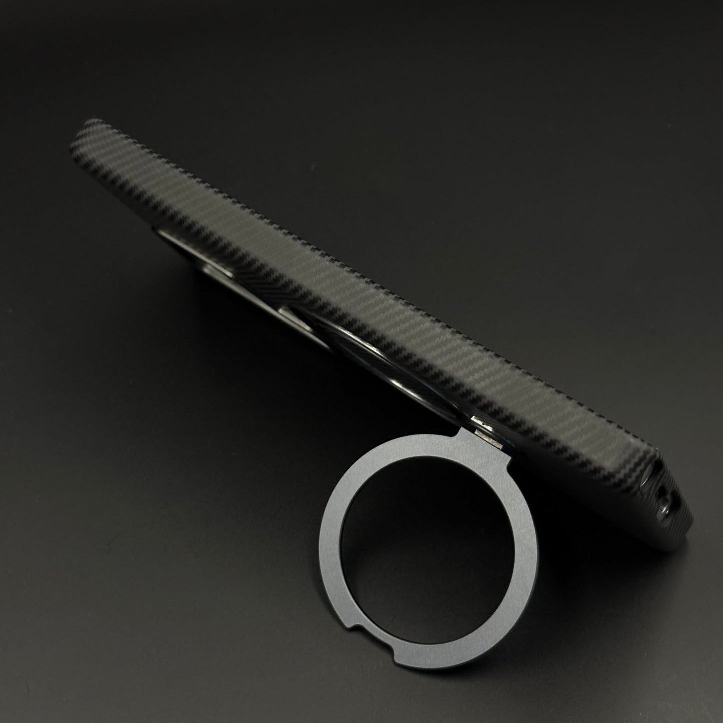 Carbon Fibre Case with Rotating Stand & MagSafe for Samsung Galaxy S25 Ultra | Protective Cover