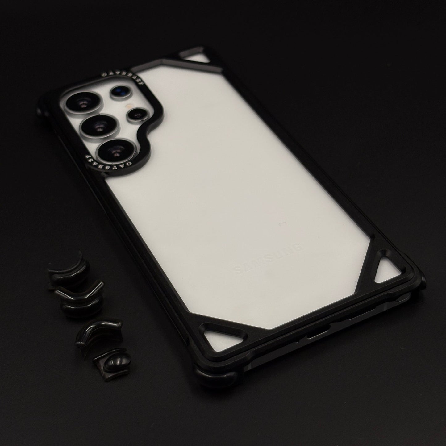 Metal Frameless Border Case for Samsung Galaxy S25 Ultra | Lightweight Protective Bumper Frame