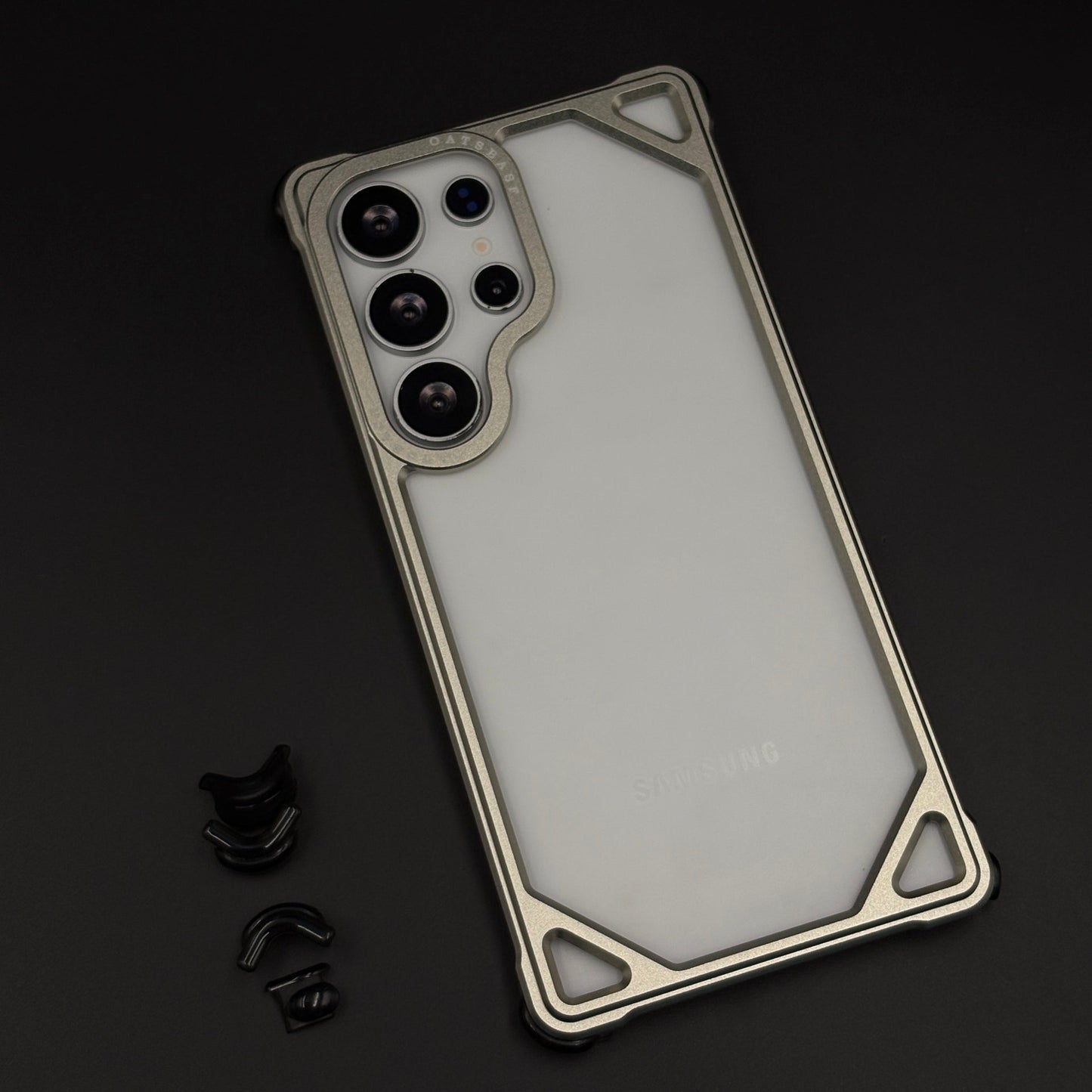 Metal Frameless Border Case for Samsung Galaxy S25 Ultra | Lightweight Protective Bumper Frame