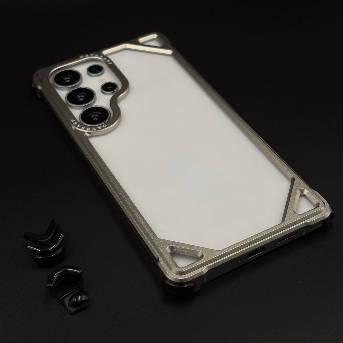 Metal Frameless Border Case for Samsung Galaxy S25 Ultra | Lightweight Protective Bumper Frame