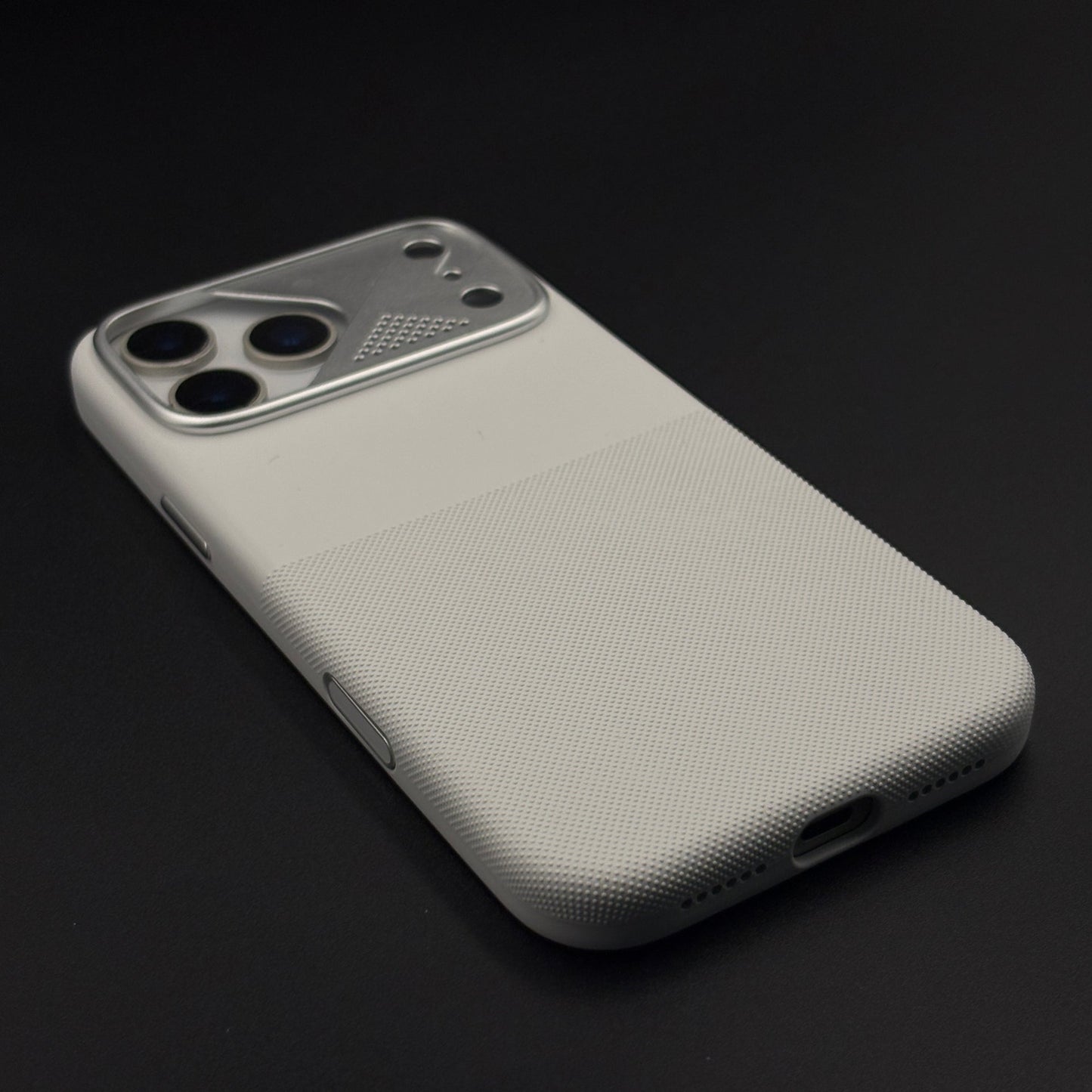 Dual-Tone Silk Touch Hidden MagSafe Case with Raised Metal Bezel for iPhone 17 Series
