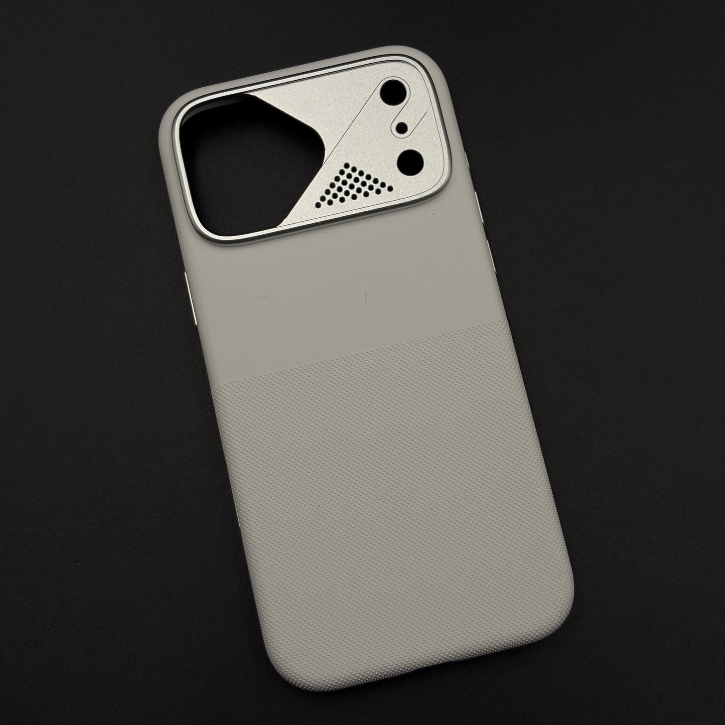 Dual-Tone Silk Touch Hidden MagSafe Case with Raised Metal Bezel for iPhone 17 Series