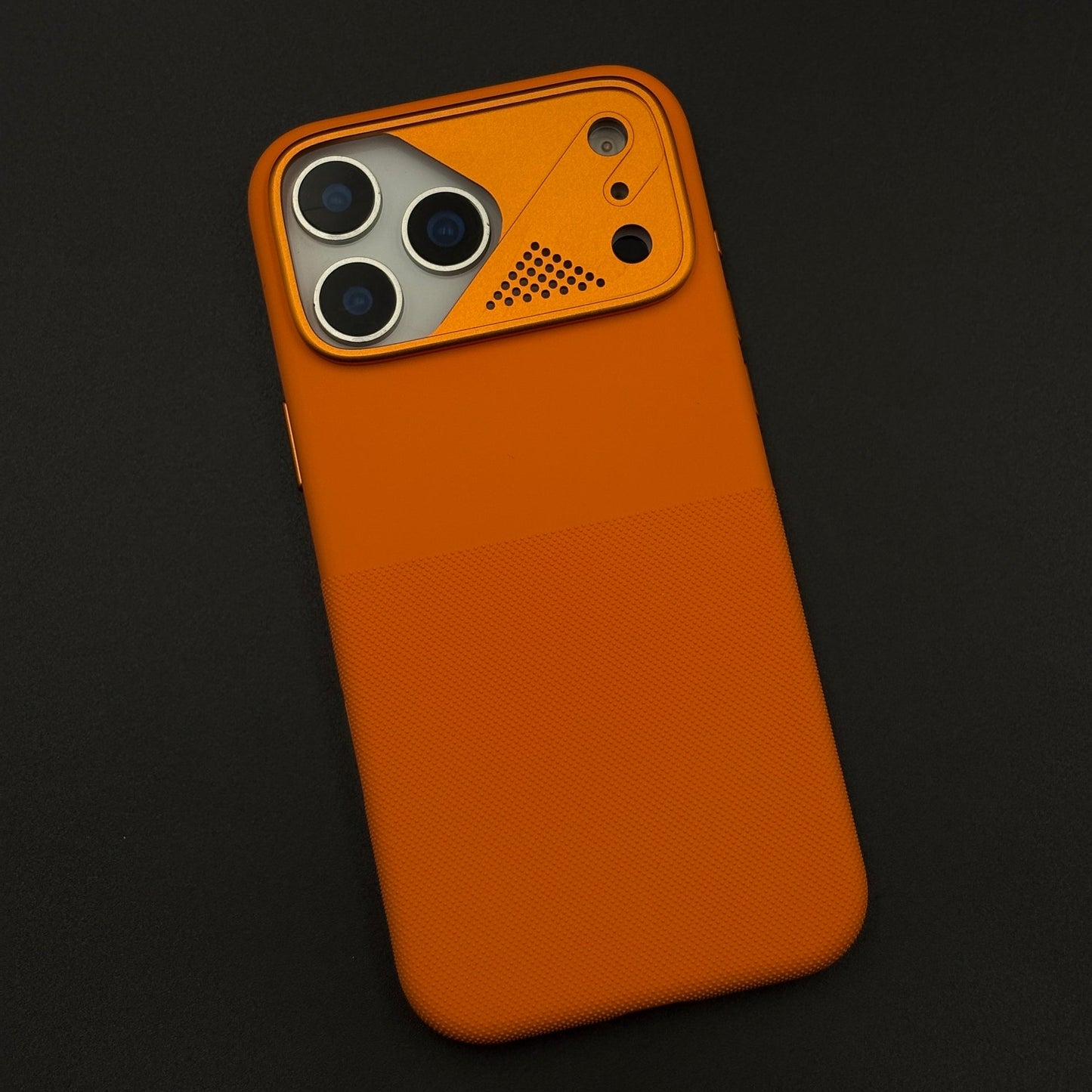 Dual-Tone Silk Touch Hidden MagSafe Case with Raised Metal Bezel for iPhone 17 Series