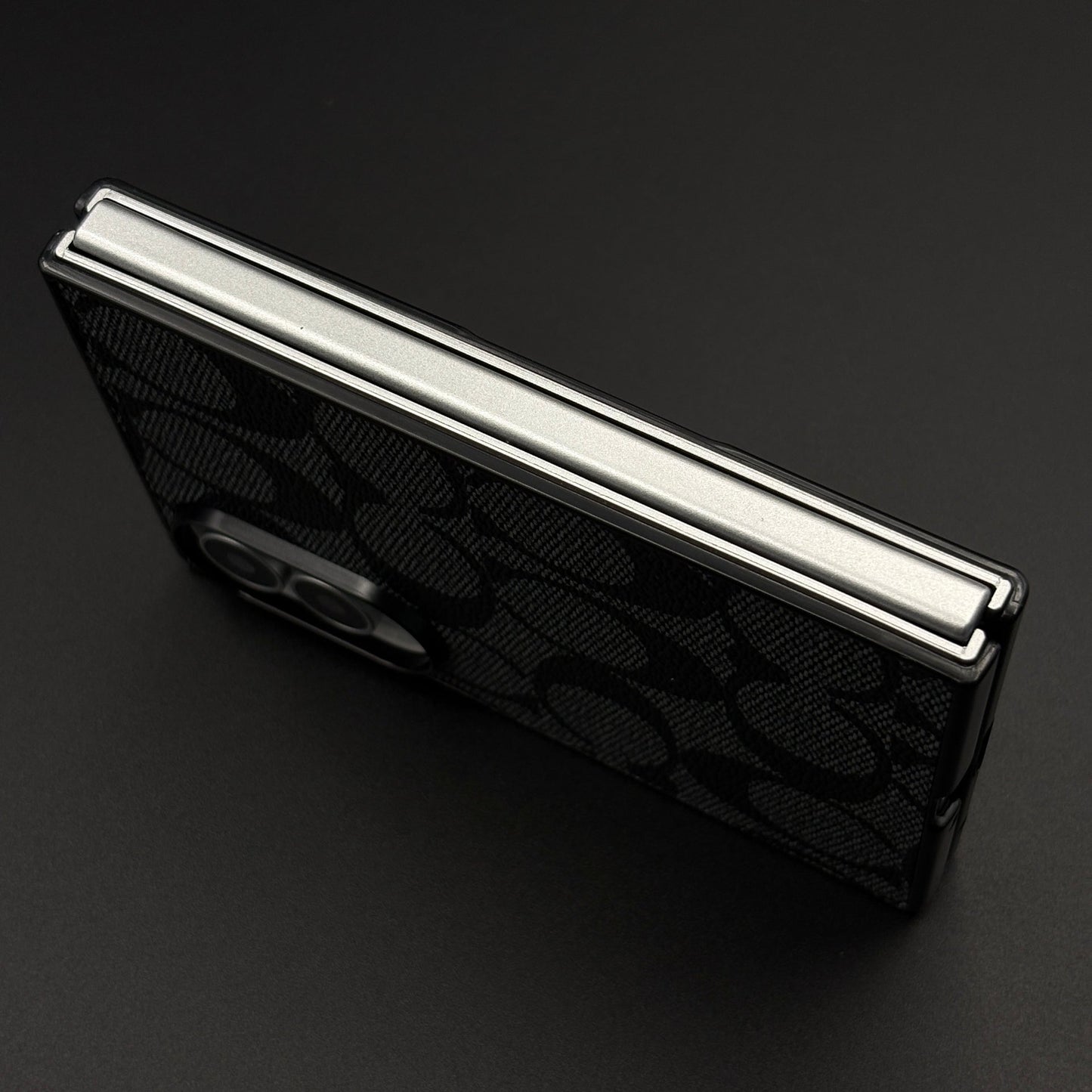 CC Pattern PU Leather Case for Samsung Galaxy Z Fold 8 | Monogram Soft Touch Protection