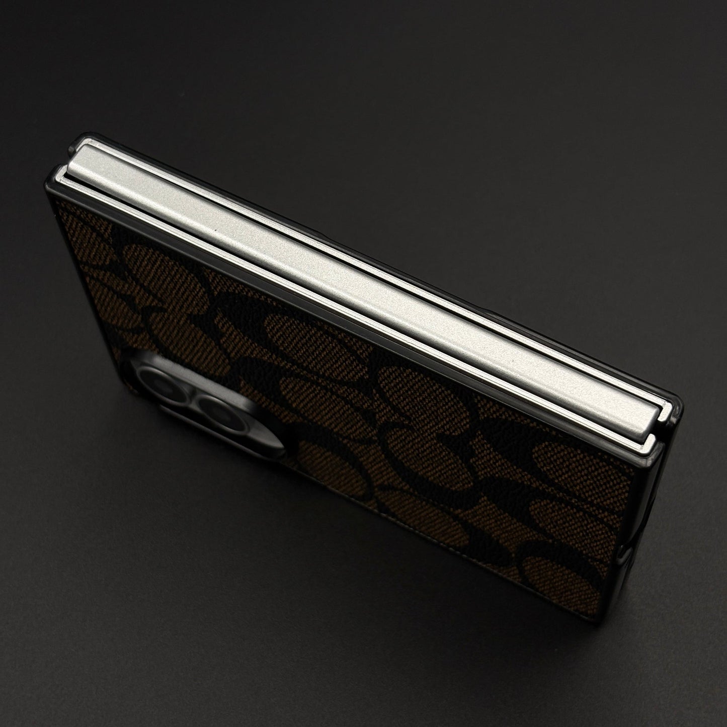 CC Pattern PU Leather Case for Samsung Galaxy Z Fold 8 | Monogram Soft Touch Protection