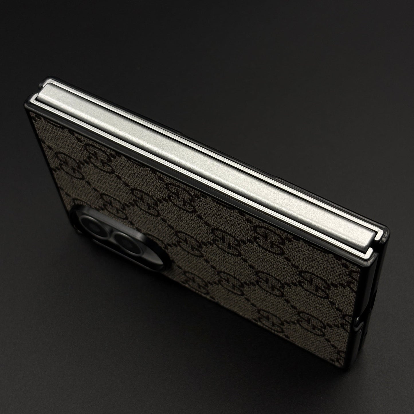 Luxury Brand PU Leather GG Case for Samsung Galaxy Z Fold 8 | Designer Protective Cover