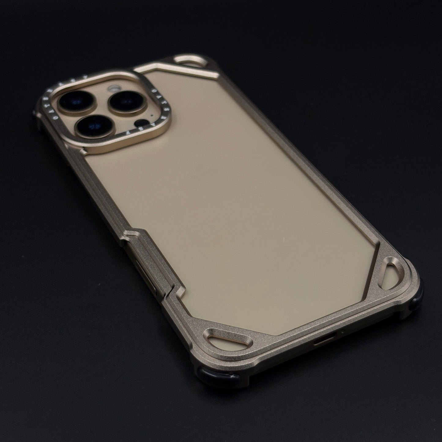 Metal Frameless Border Case for iPhone 16 Pro Max | Lightweight Protective Bumper Frame