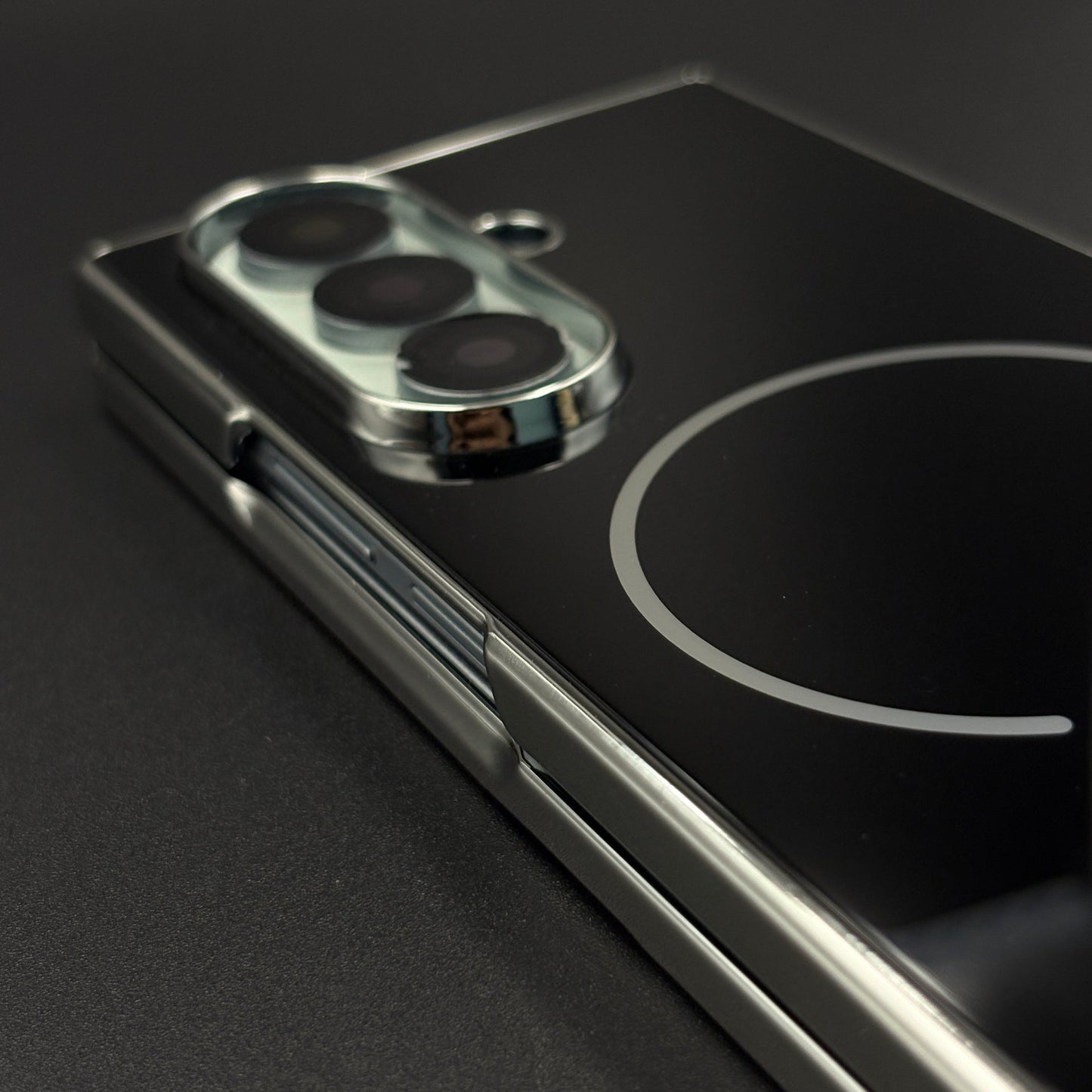 Chrome Border Mirror-Gloss MagSafe Case Cover for Samsung Galaxy Z Fold 7