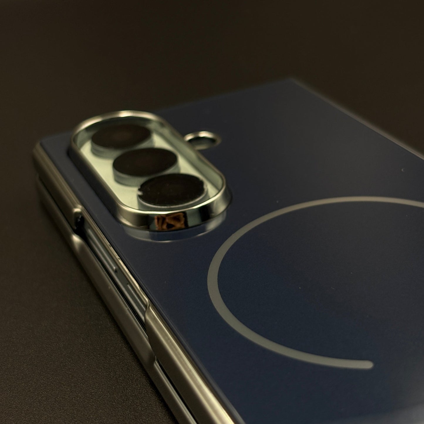Chrome Border Mirror-Gloss MagSafe Case Cover for Samsung Galaxy Z Fold 7