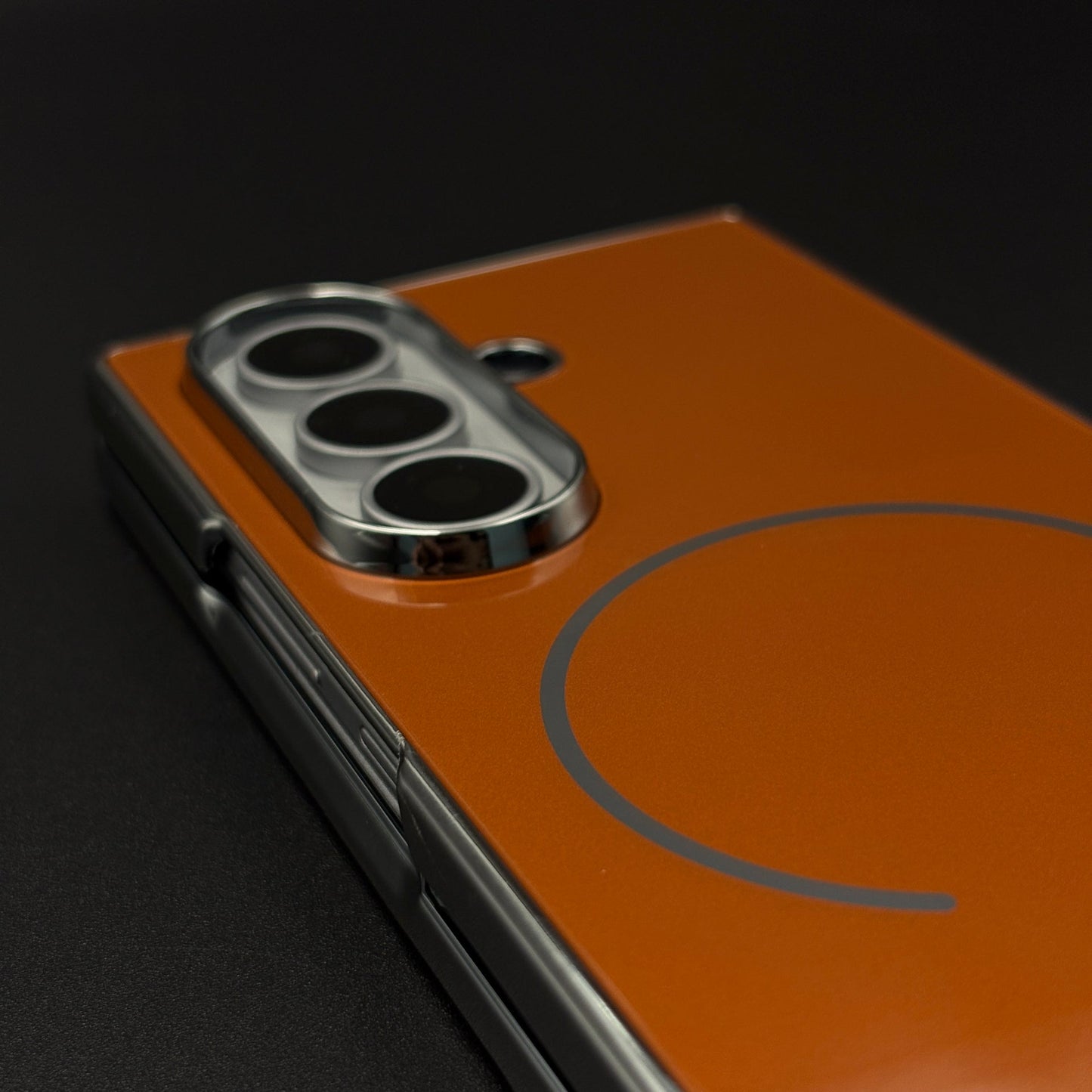 Chrome Border Mirror-Gloss MagSafe Case Cover for Samsung Galaxy Z Fold 7