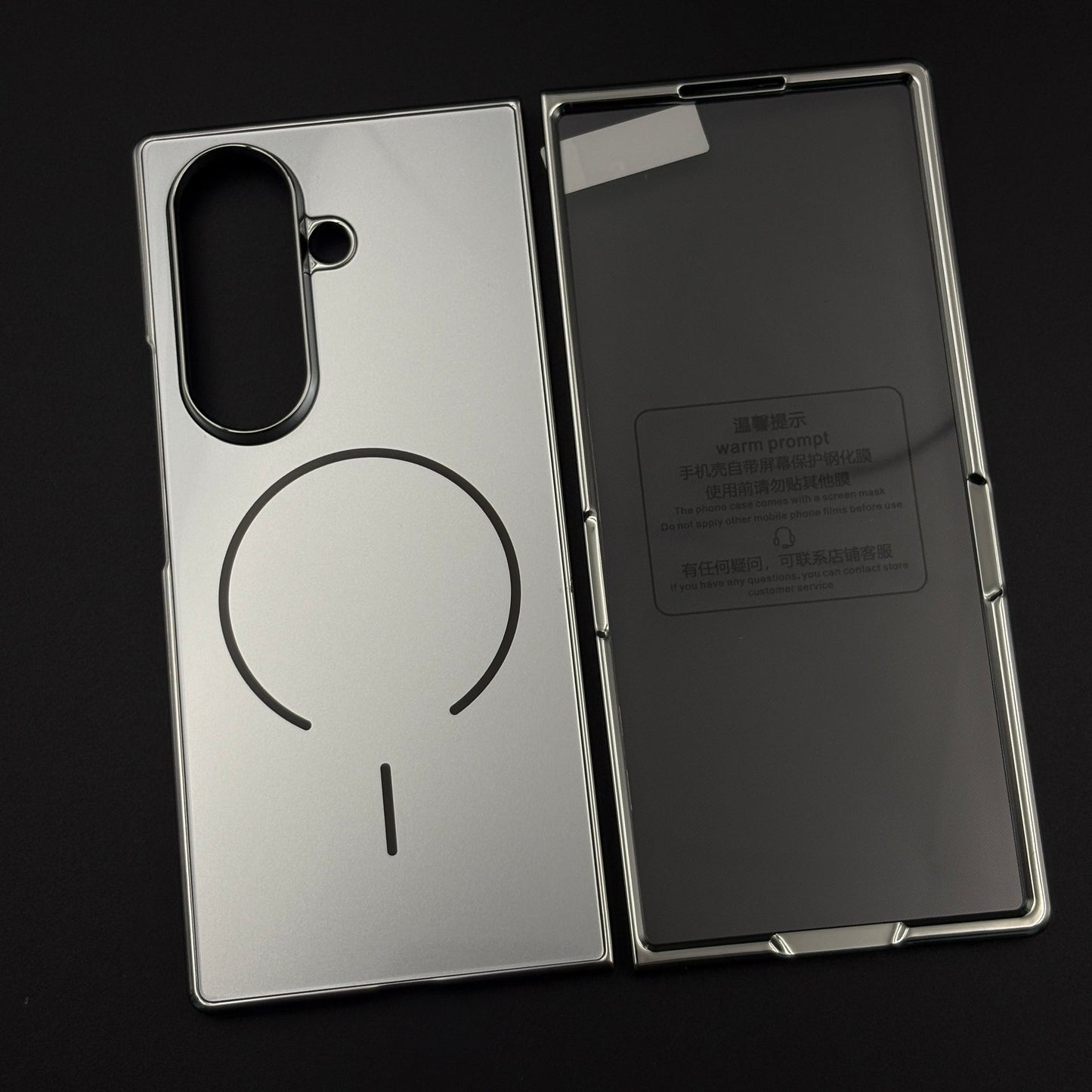 Chrome Border Mirror-Gloss MagSafe Case Cover for Samsung Galaxy Z Fold 7