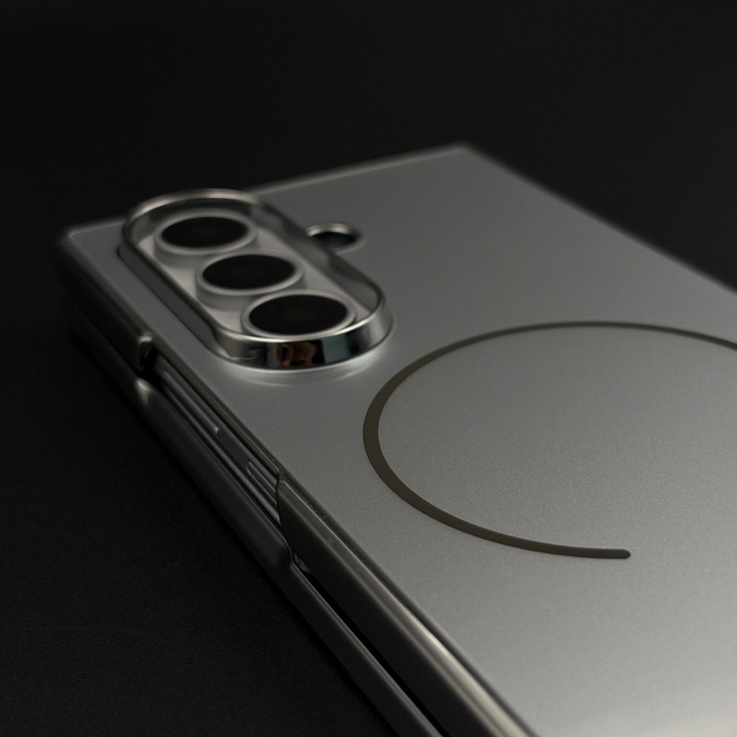 Chrome Border Mirror-Gloss MagSafe Case Cover for Samsung Galaxy Z Fold 7