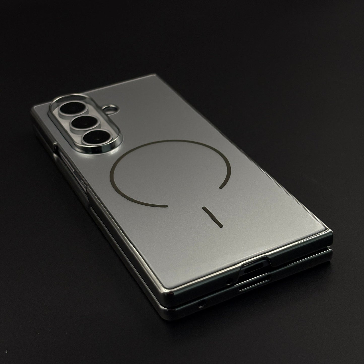 Chrome Border Mirror-Gloss MagSafe Case Cover for Samsung Galaxy Z Fold 7