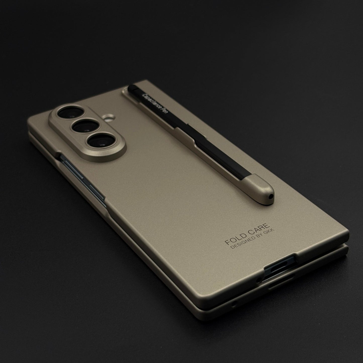 Matte Armor Hard Shell Case Cover with Pen for Samsung Galaxy Z Fold 7 |  Front Screen Protector