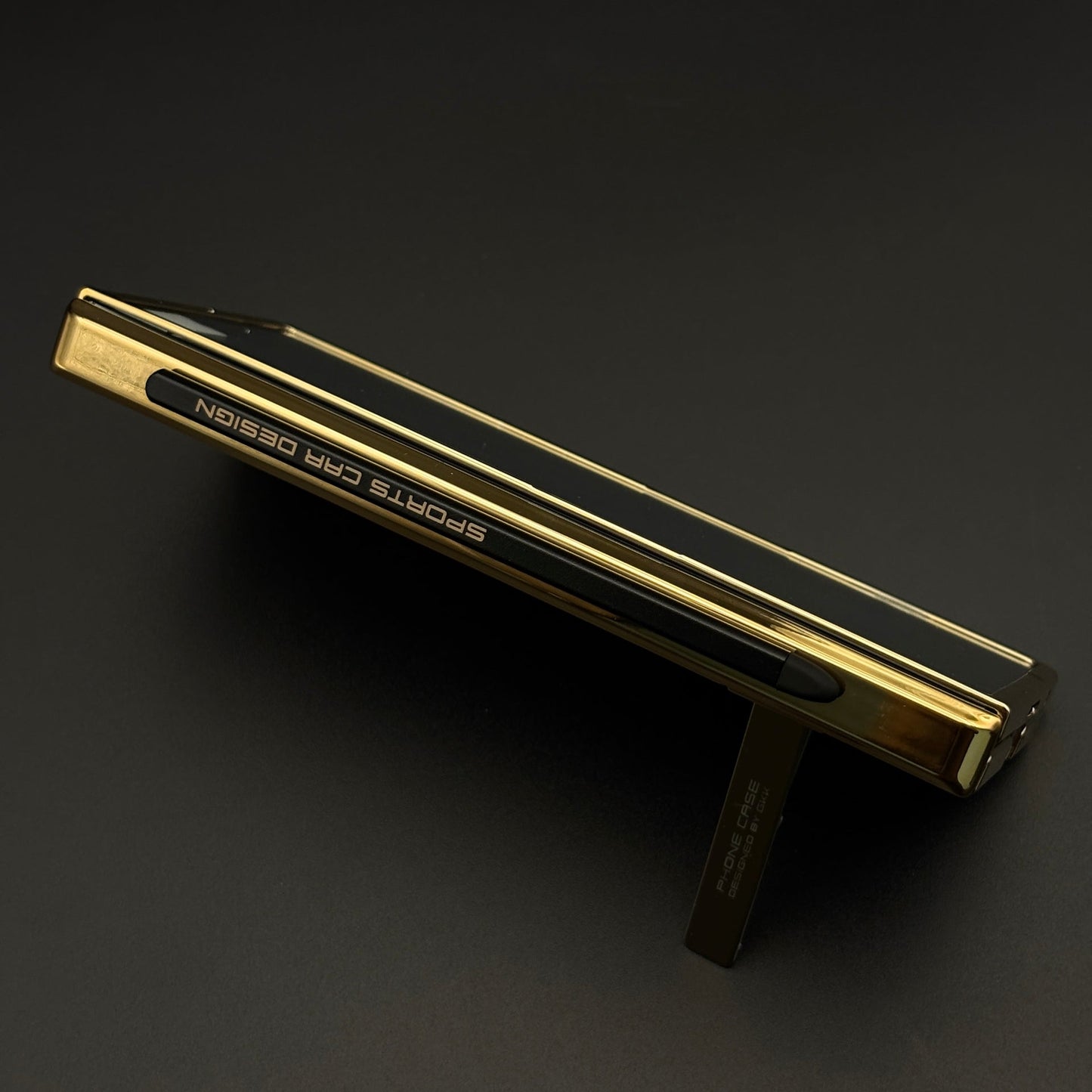 Gold Chrome Hinge Guard Kickstand Pen Case Cover for Samsung Galaxy Z Fold 7