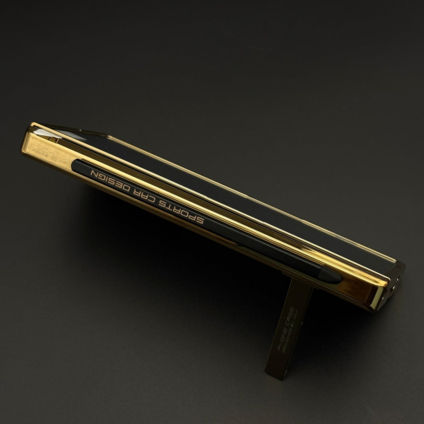 Gold Chrome Hinge Guard Kickstand Pen Case Cover for Samsung Galaxy Z Fold 7